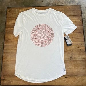 Spiritual Gangster Unisex Tee Be Here Now NWT Ivory Suoer Soft